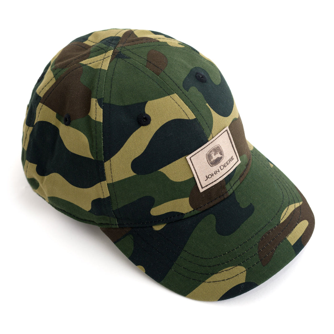 John Deere Youth Boys' Strapback Baseball Cap Hunter Camo