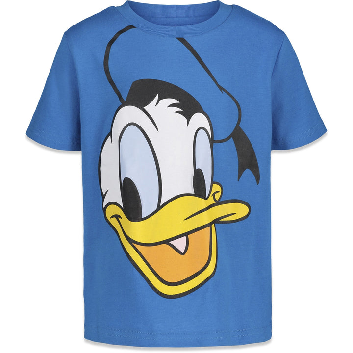 Disney Mickey Mouse Donald Duck Boys' Short Sleeve Graphic T-Shirt Ocean Blue