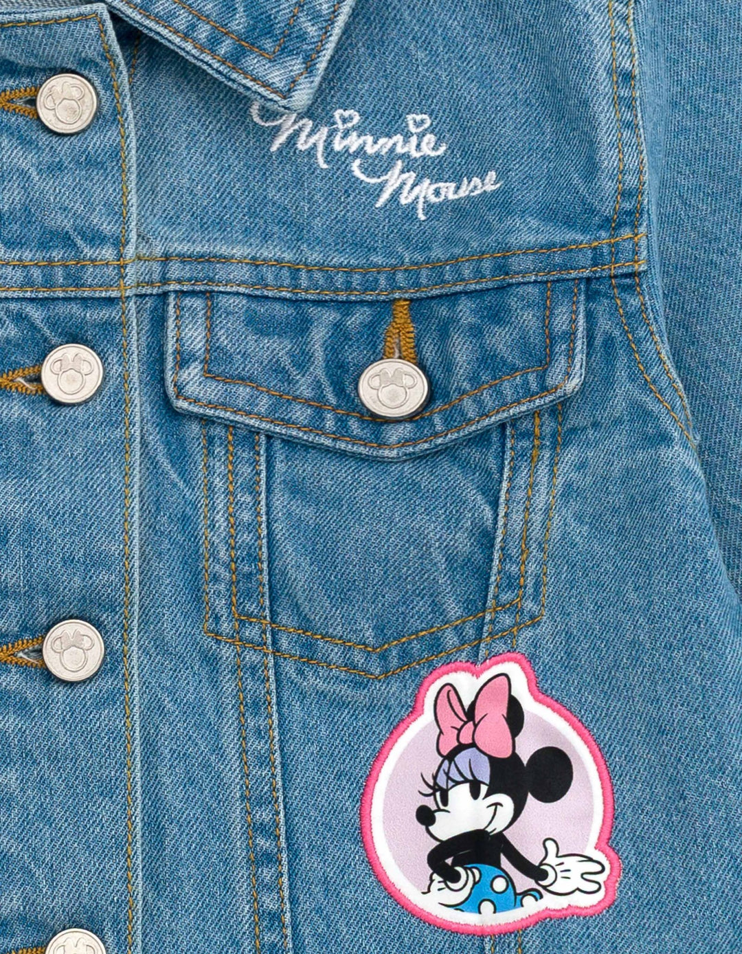 Minnie Mouse Girls' Denim Jacket Blue