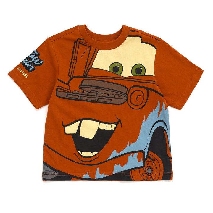 Cars Mater Boys' Cosplay Short Sleeve T-Shirt Rust Brown