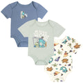 Monsters Inc. Baby 3-Pack Short Sleeve Bodysuits Mint Blue Inc