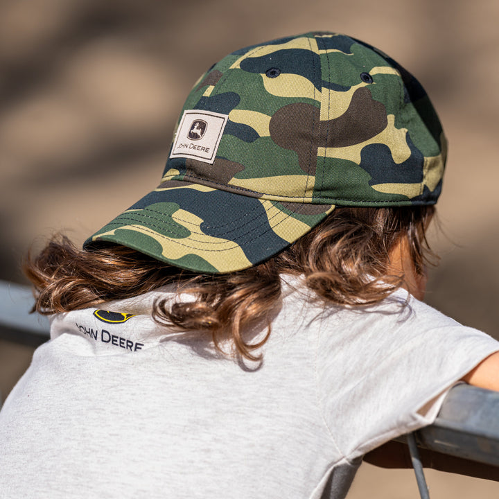 John Deere Toddler Boys' Strapback Baseball Cap Forest Camo