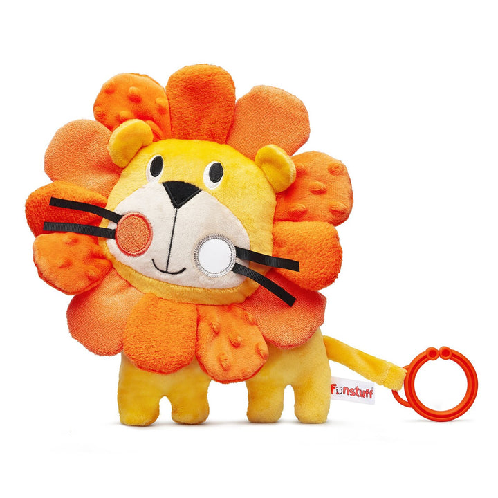 Funstuff Baby Boy or Girl Sensory Friendly Plush Toy Bright Yellow Orange