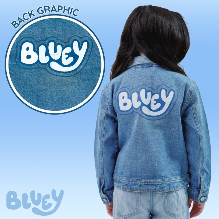 Bluey Girls' Denim Jacket Bingo