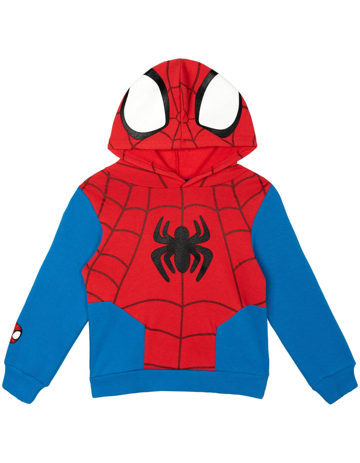 Marvel Spidey and His Amazing Friends Cosplay Fleece Hoodie and Pants Set Blue