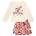 Minnie Mouse Girls' 2-Piece Tee and Skirt Set Pink