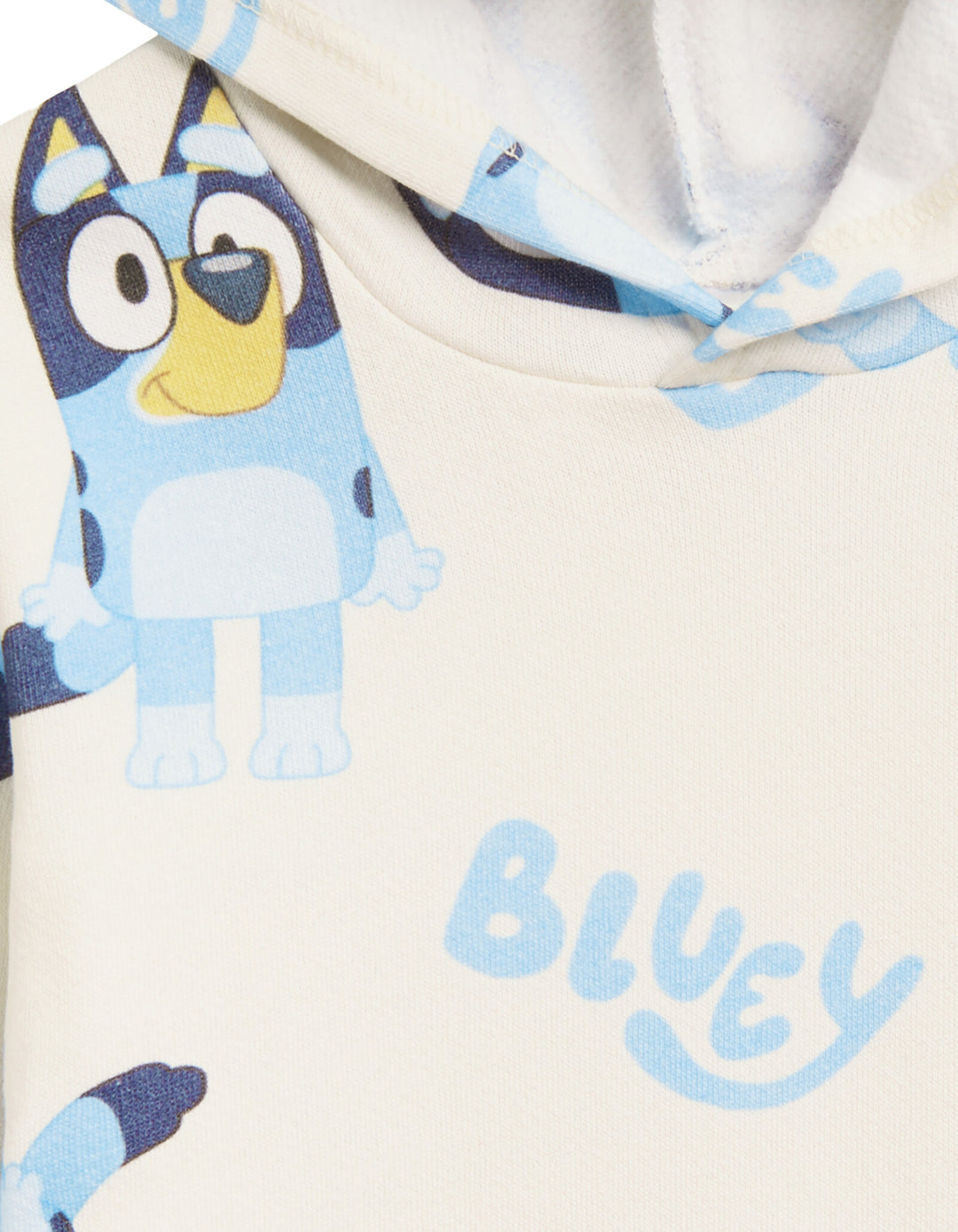Bluey Fleece Hooded Sweatshirt Cream