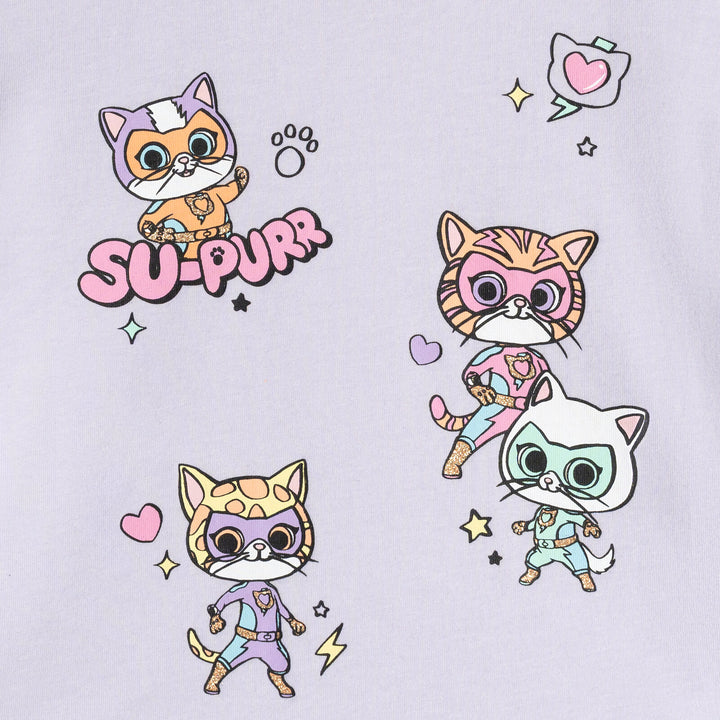 Disney Super Kitties Girls' T-Shirt and Tutu Skirt Set Purple SuperKitties