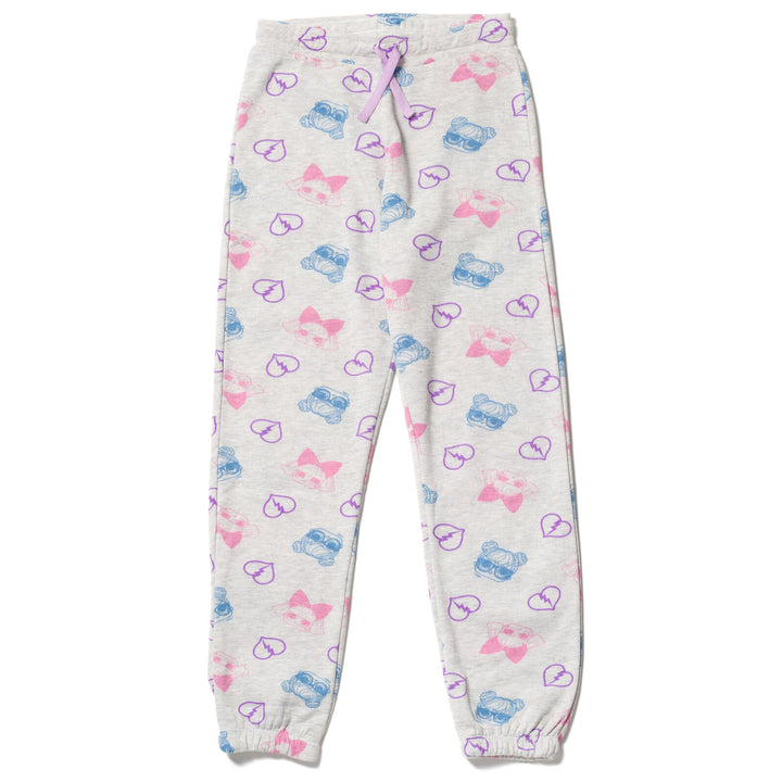 L.O.L. Surprise! Girls' 2-Pack Fleece Jogger Pants Grey Lilac