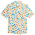 LEGO Adult Men or Women Short Sleeve Button Down Shirt Bricks White