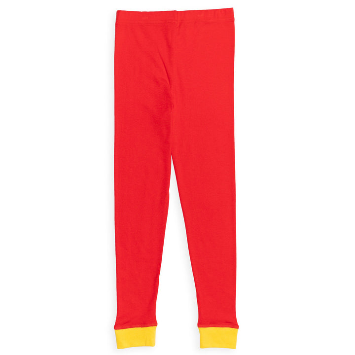 DC Comics Justice League Boys' 2-Piece Long Sleeve Pajama Set The Flash Red