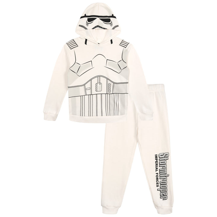 Star Wars Boys' Cosplay Fleece Hoodie and Pants Set Stormtrooper White