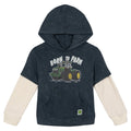 John Deere Boys' Fleece Hooded Sweatshirt Charcoal Cream