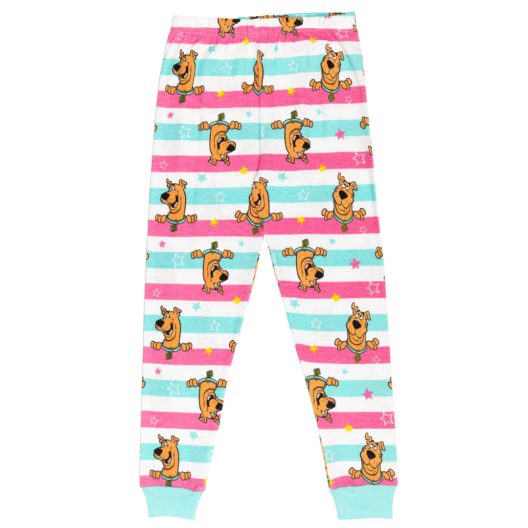 Scooby-Doo Girls' 2-Piece Pajama Shirt and Pants Set Pink