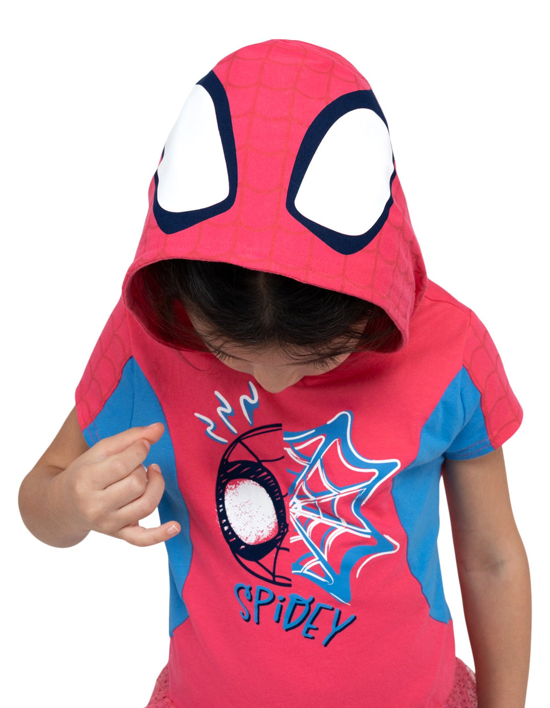 Marvel Spidey and His Amazing Friends Cosplay Hooded Tee and Leggings Set Red