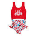 Minnie Mouse Girls' Sleeveless One Piece Bathing Suit Red Multi