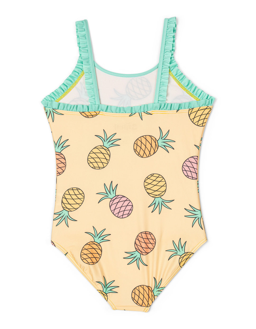 Lilo & Stitch Girls' One-Piece Swimsuit Yellow Mint
