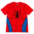 Marvel Matching Family Cosplay Short Sleeve T-Shirt Red Blue Spider Man