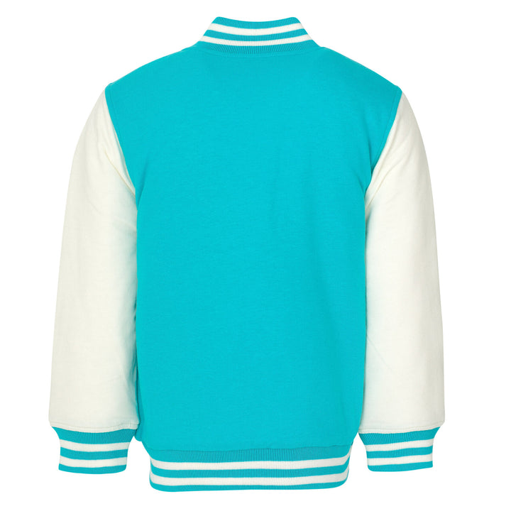 Disney Moana Girls' Varsity Bomber Jacket Teal