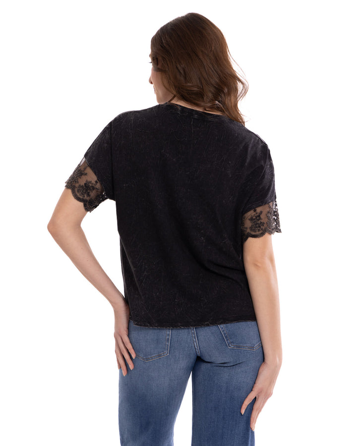 Dolly Parton Women's Short Sleeve T-Shirt Washed Black