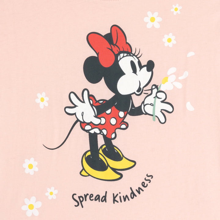 Minnie Mouse Girls' 2-Piece T-Shirt and Denim Leggings Set Pink