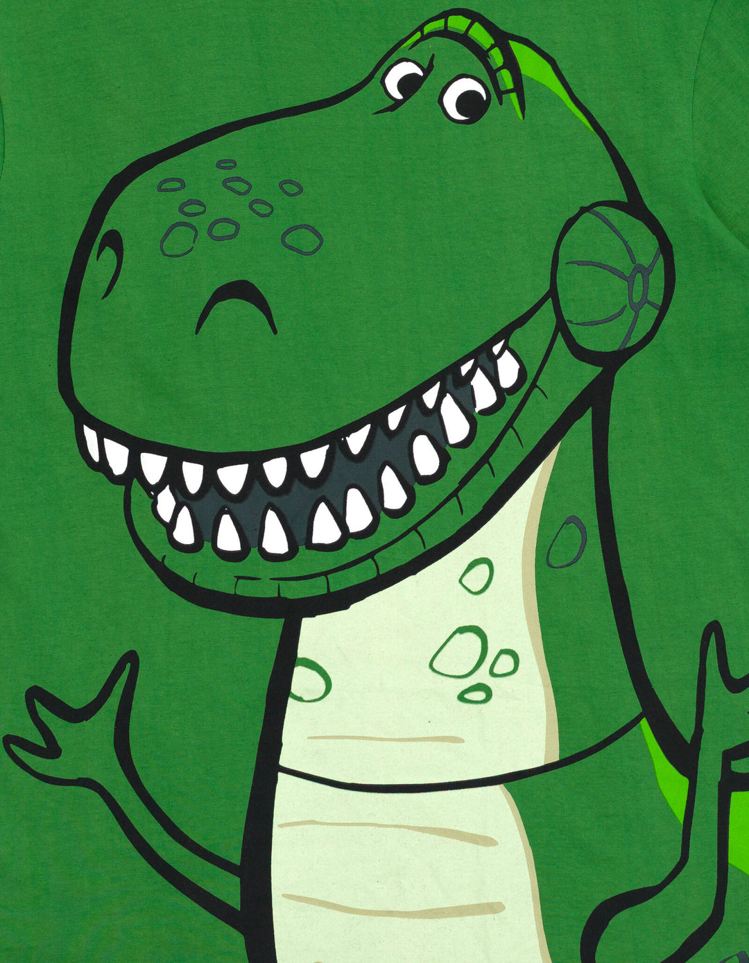 Disney Toy Story Rex Men's Cosplay Short Sleeve T-Shirt Dinosaur Green