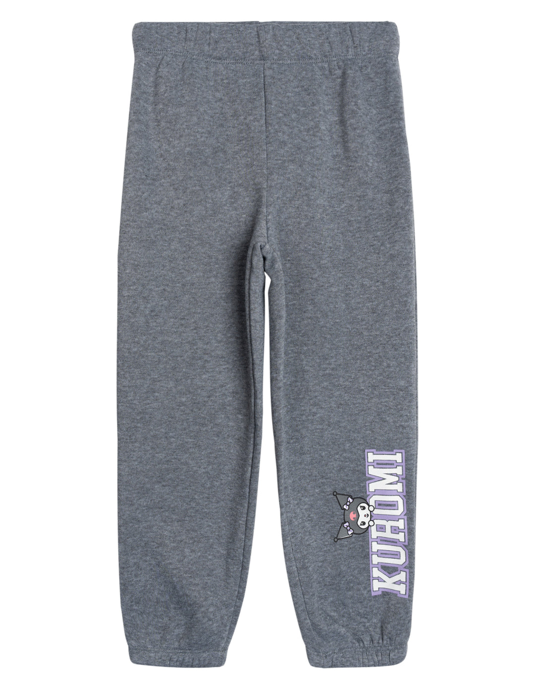 Hello Kitty Kuromi Girls' 2-Piece Sweatshirt and Joggers Set Heather Grey