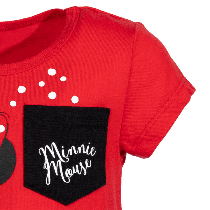 Minnie Mouse Girls' T-Shirt Red Black