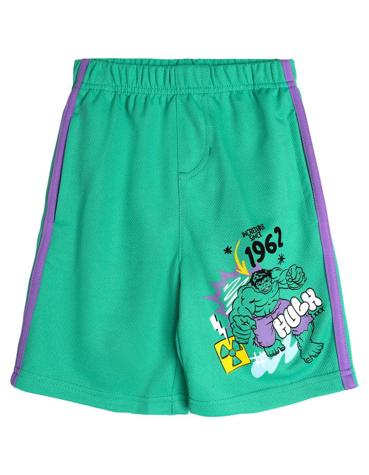 Marvel Avengers Boys' Athletic Mesh Shorts Multipack Navy Green Red