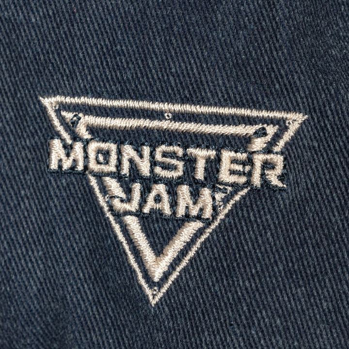 Monster Jam Grave Digger Boys' Adjustable Strapback Baseball Cap Navy Red