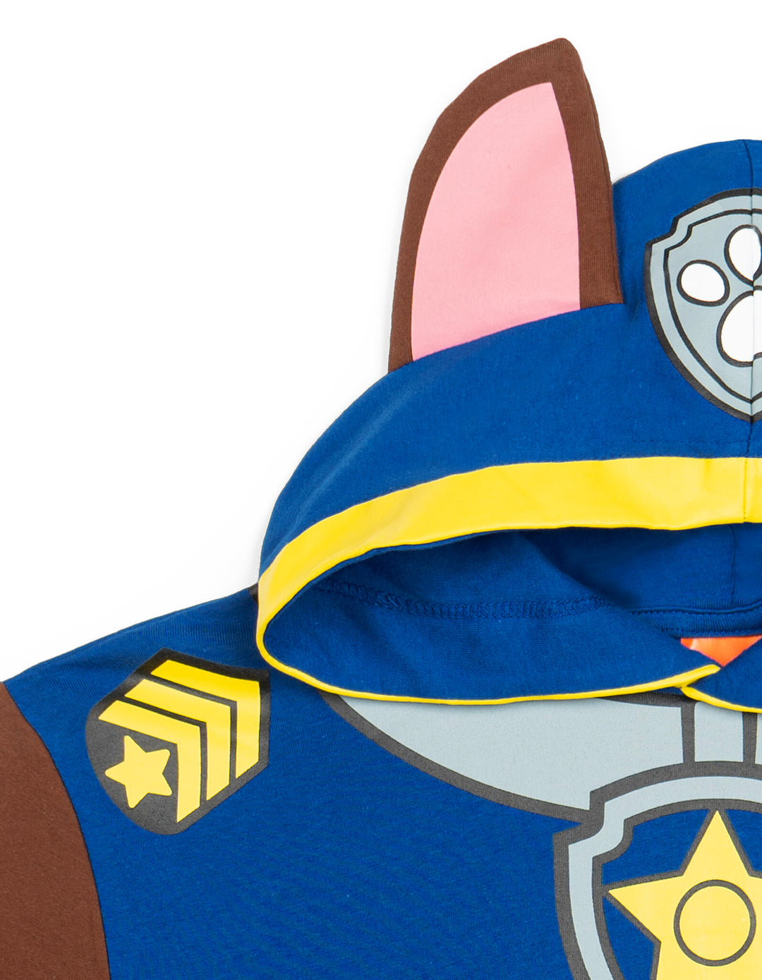 Paw Patrol Chase Men's Cosplay Hooded T-Shirt Navy Blue