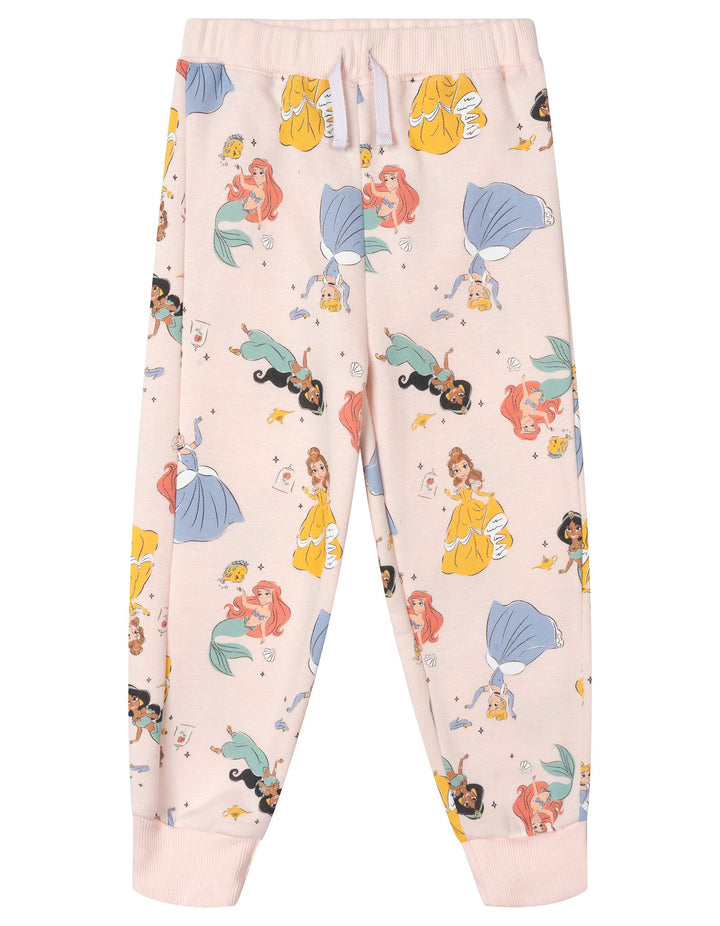Disney Princess Girls' Fleece Sweatshirt and Pants Set Mauve Pink