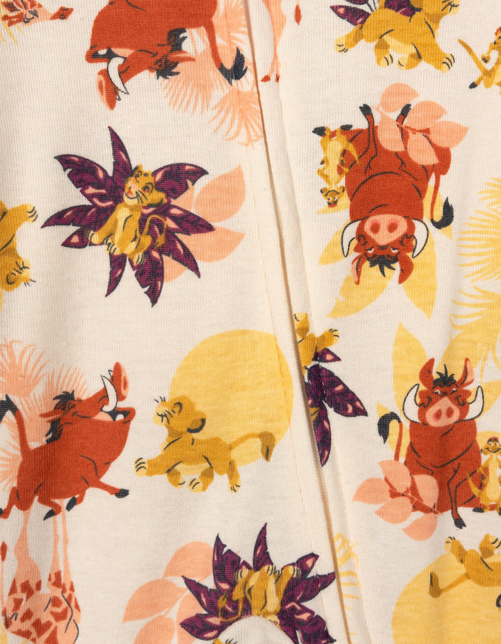 Disney Lion King 2-Pack Footed One-Piece Sleep N' Play Simba Safari Ivory