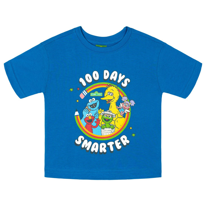 Sesame Street Boys' Special Day T-Shirt 100 Days Blue