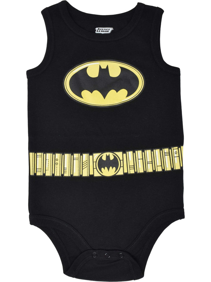 DC Comics Justice League Baby 5-Pack Cosplay Sleeveless Bodysuits Multi