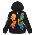 LEGO Ninjago Green Ninja Boys' Fleece Zip-Up Hoodie Black