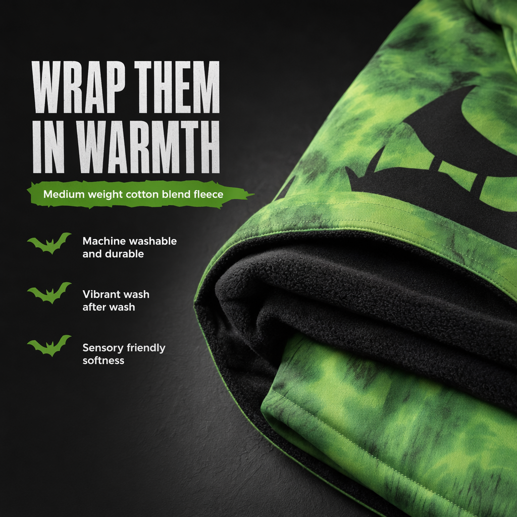 Nightmare Before Christmas Oogie Boogie Fleece Hooded Sweatshirt Green