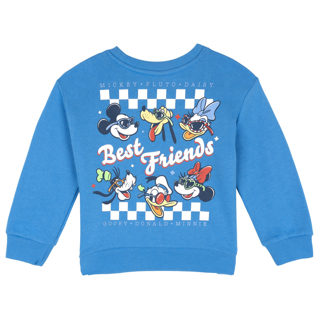 Disney Mickey Mouse Fleece Sweatshirt and Jogger Pants 2-Piece Set Friends Blue