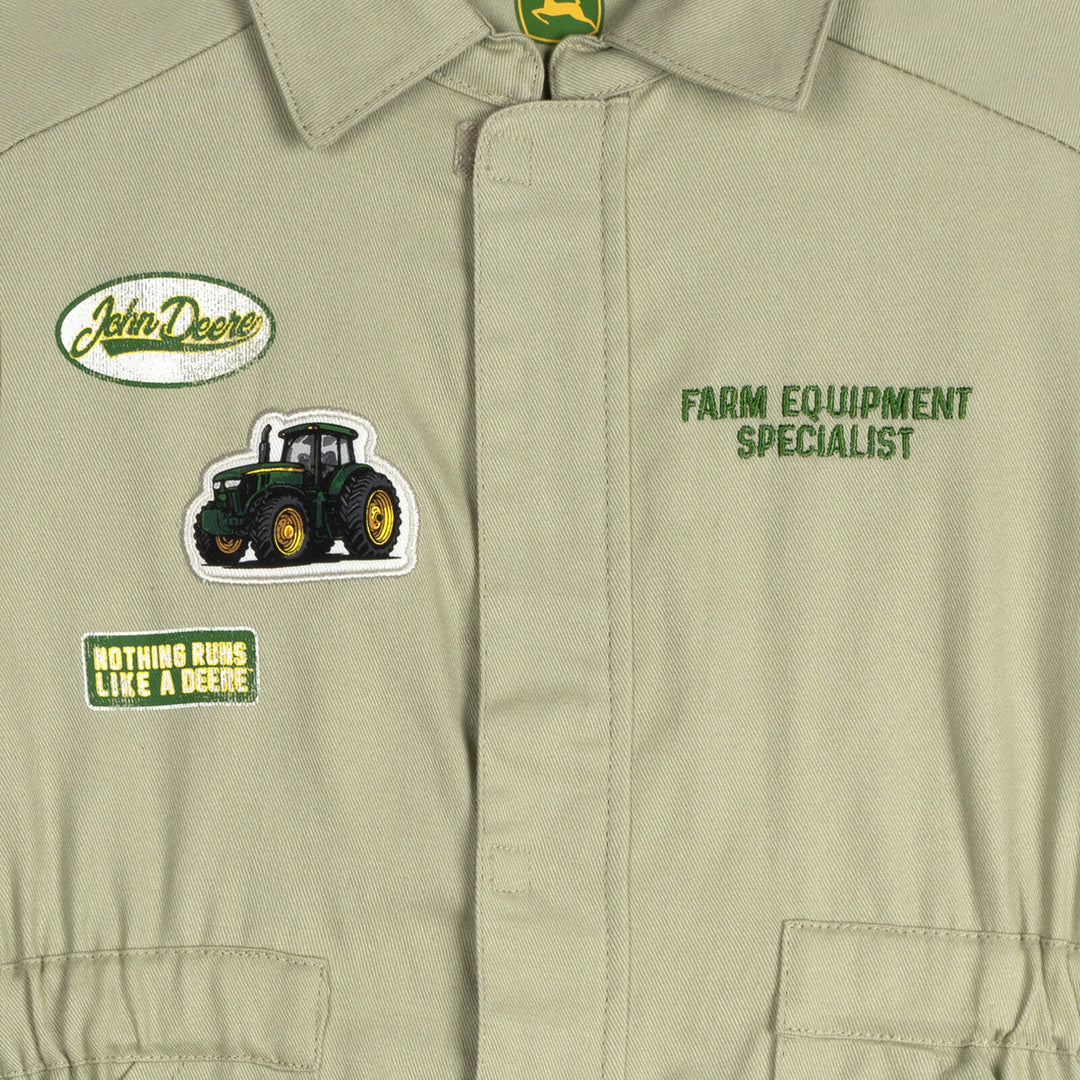 John Deere Boys' Cosplay One Piece Olive Khaki