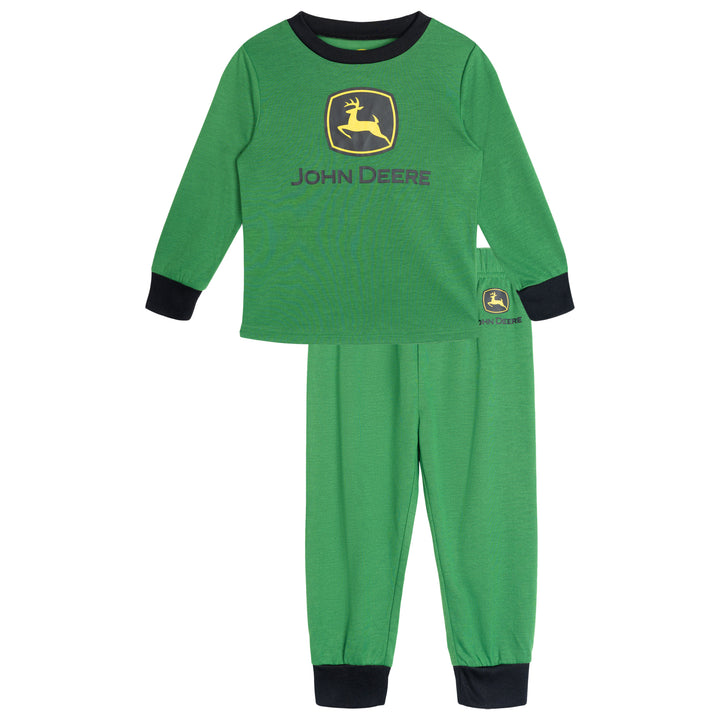 John Deere Boys' 2-Piece Pajama Set Green