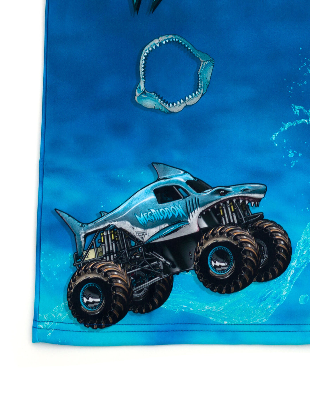 Monster Jam Megalodon Men's Athletic Short Sleeve T-Shirt Dark Blue