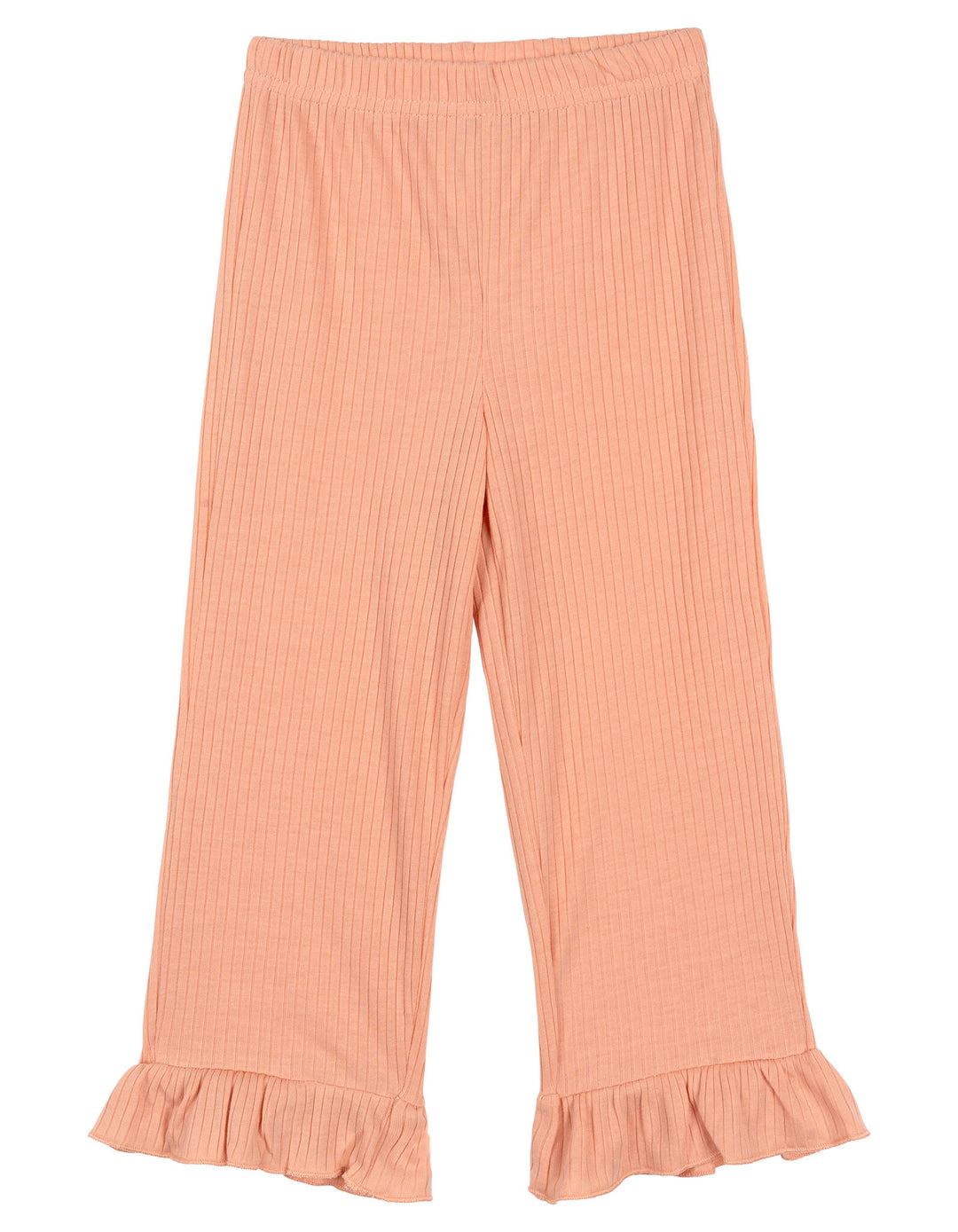 Moana Girls' 2-Piece T-Shirt and Leggings Set Ivory Rib Peach