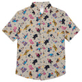 LEGO Fortnite Men's Short Sleeve Button Down Shirt Cool Gray