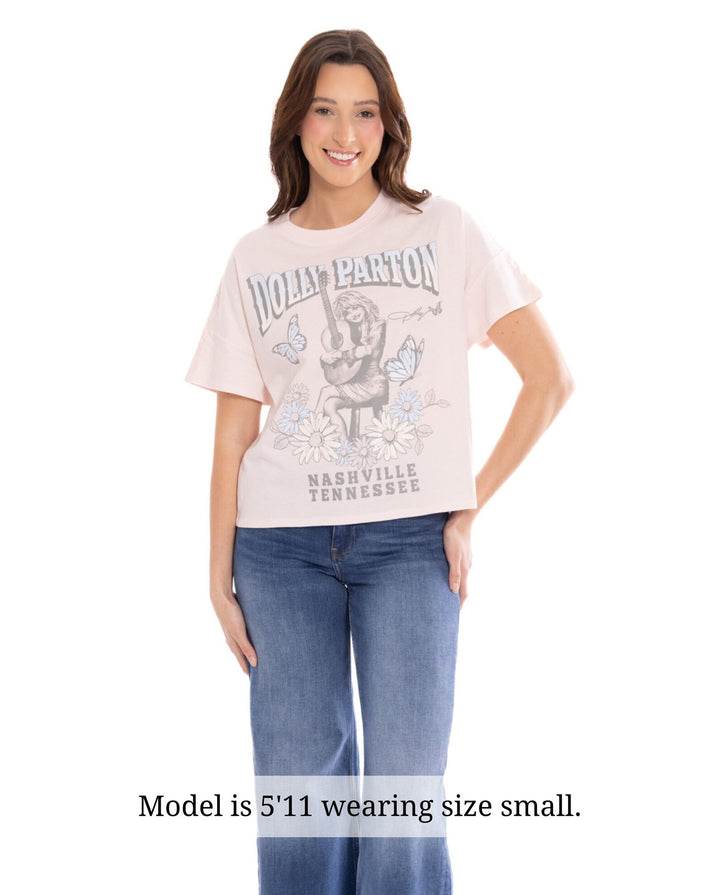 Dolly Parton Women's Short Sleeve T-Shirt Light Pink