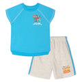 Disney Toy Story Boys' 2-Piece T-Shirt and Shorts Set Blue Oatmeal