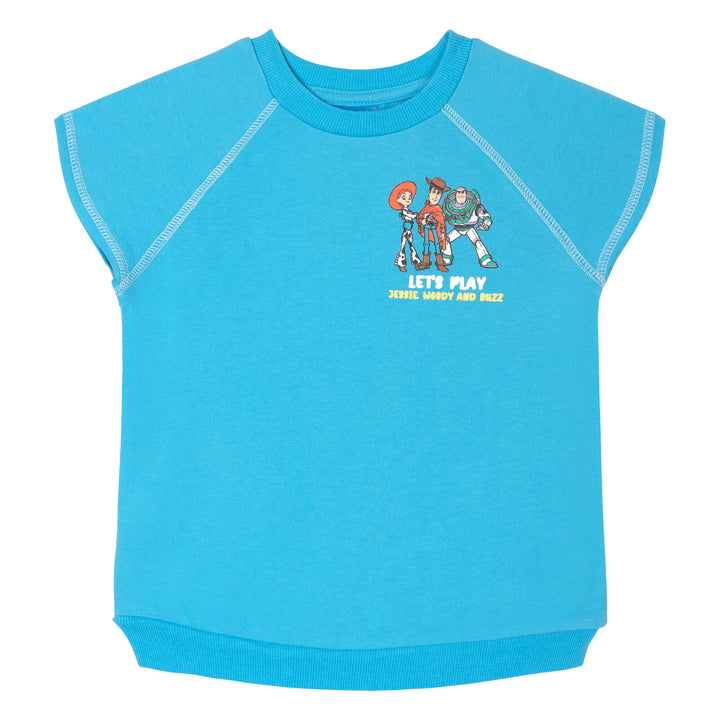 Disney Toy Story Boys' 2-Piece T-Shirt and Shorts Set Blue Oatmeal
