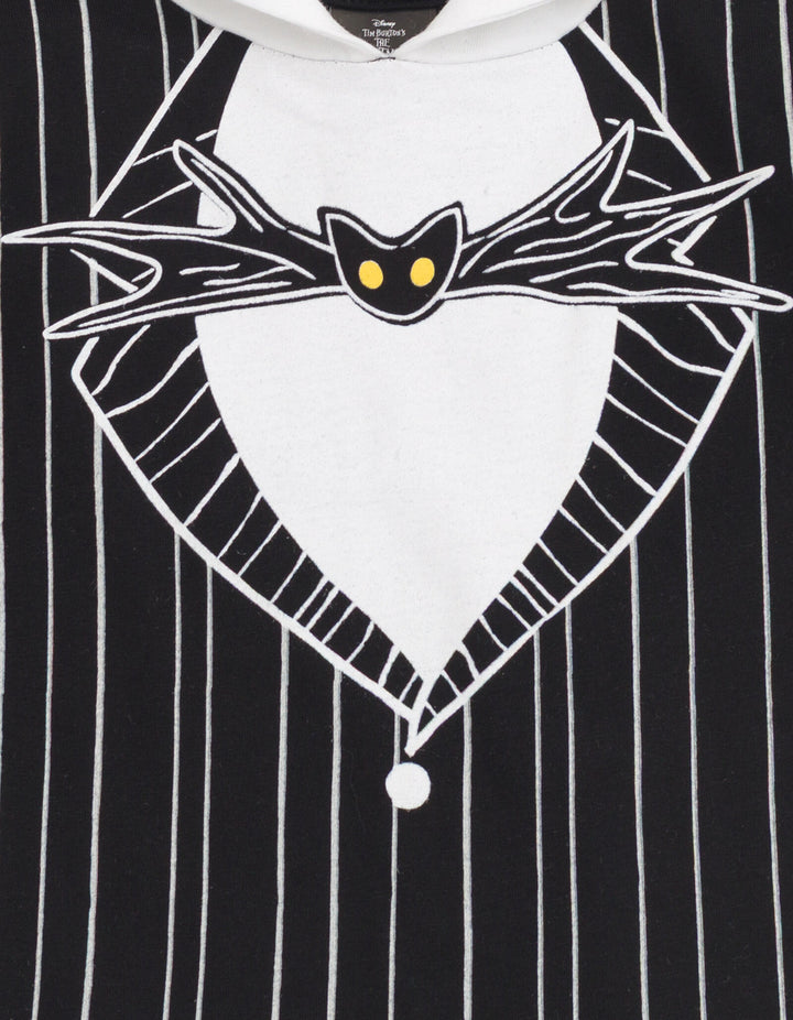 Nightmare Before Christmas Jack Skellington Boys' Cosplay Short Sleeve Hooded T-Shirt Suit