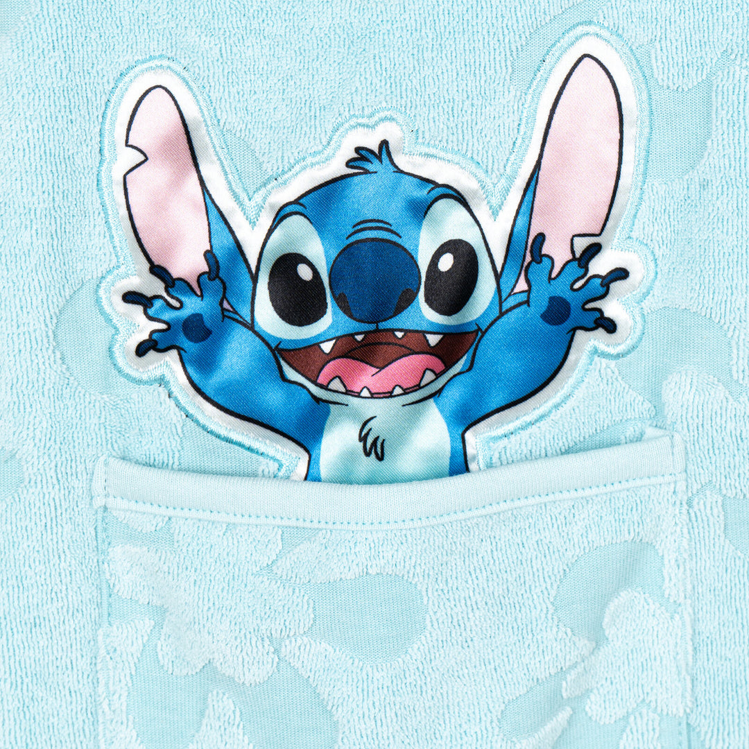 Lilo & Stitch Girls' Hooded Swimwear Cover Up Angel Blue