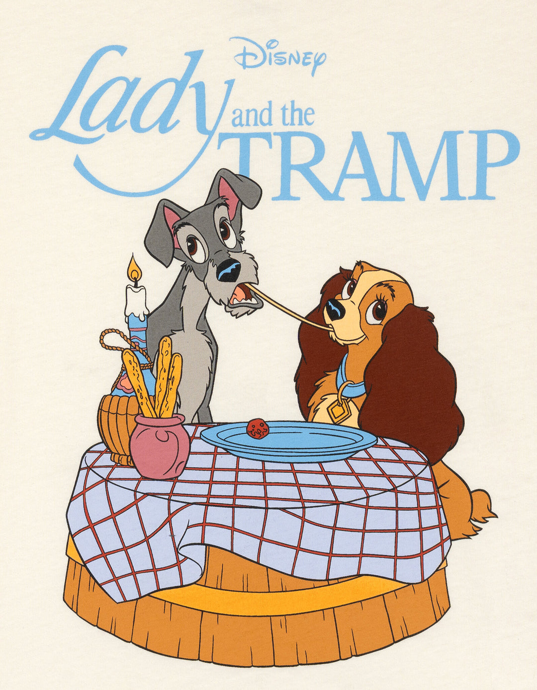 Disney Lady and the Tramp Boys' Short Sleeve T-Shirt Vanilla