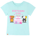 LEGO Girls' Short Sleeve Graphic T-Shirt Birthday Aqua